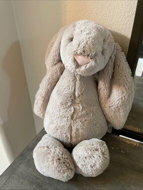 Jellycat Plush Beige Medium/Large Bunny Cuddly Soft